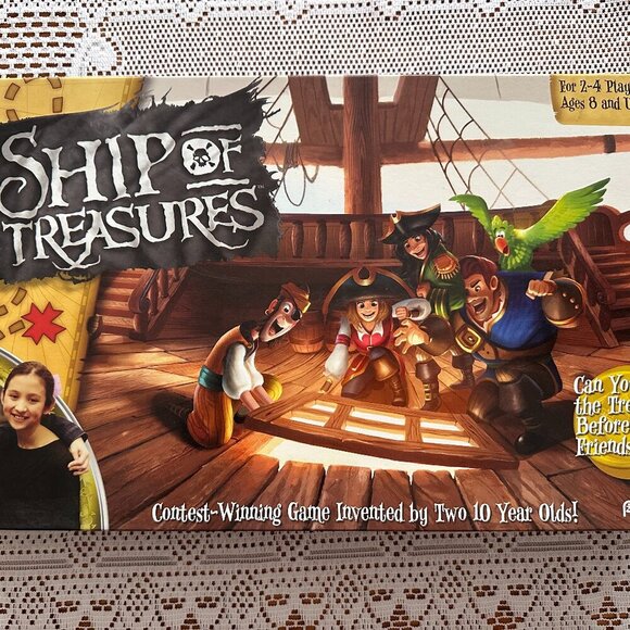 SHIP of TREASURES GAME FOR 2-4 PLAYERS AGES 8 AND UP - Picture 1 of 10